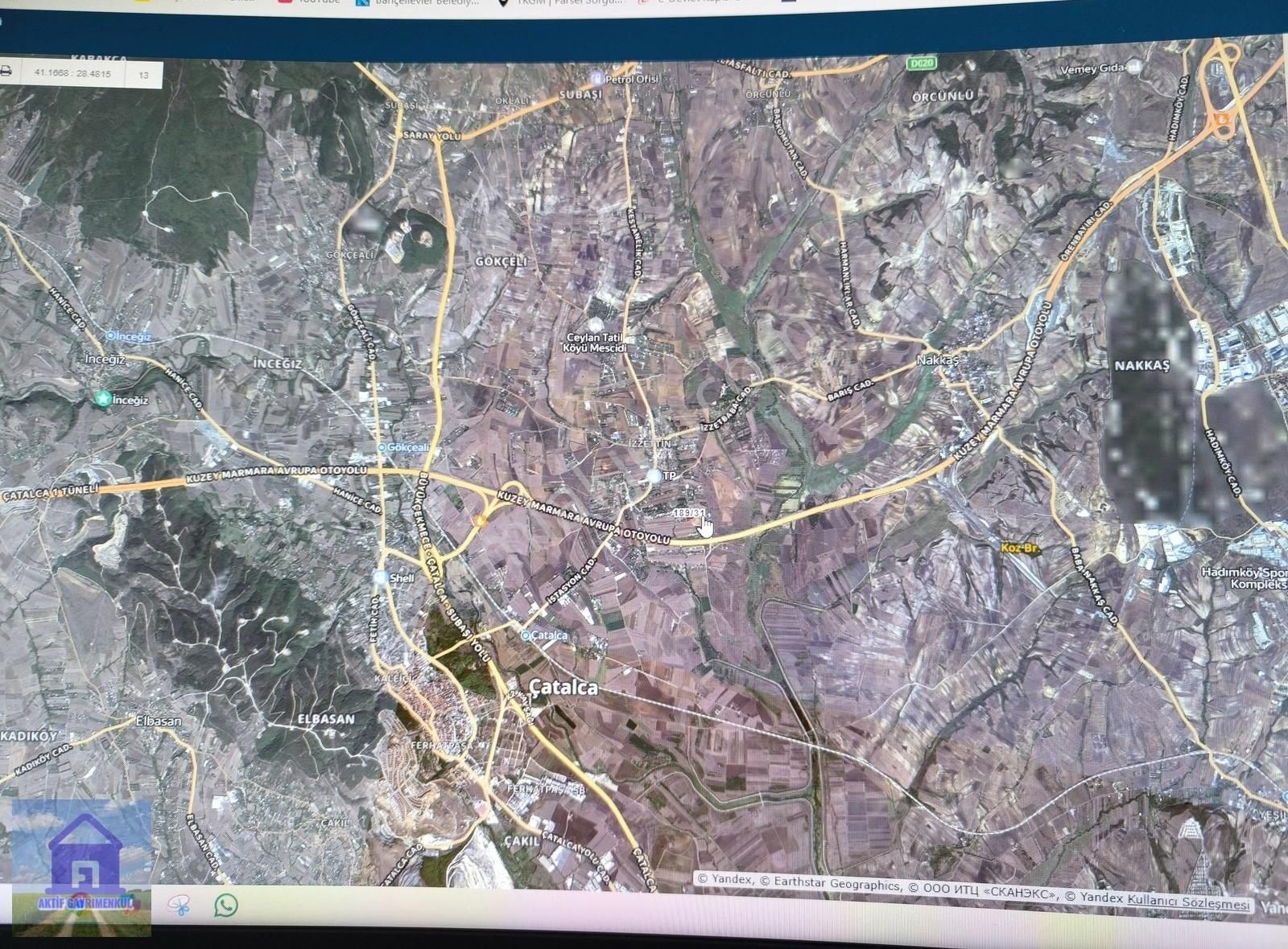 Çatalca İzzetin De 7 Bin M2 Otoyola Yakın Satılık Müstakil Tarla - Görsel 10
