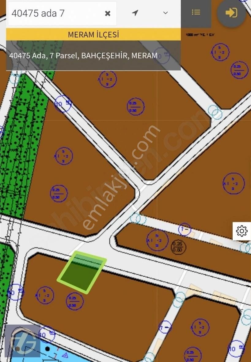 // Gazze Caddesi Karşısı Cadde Üzeri İmarlı Arsa //