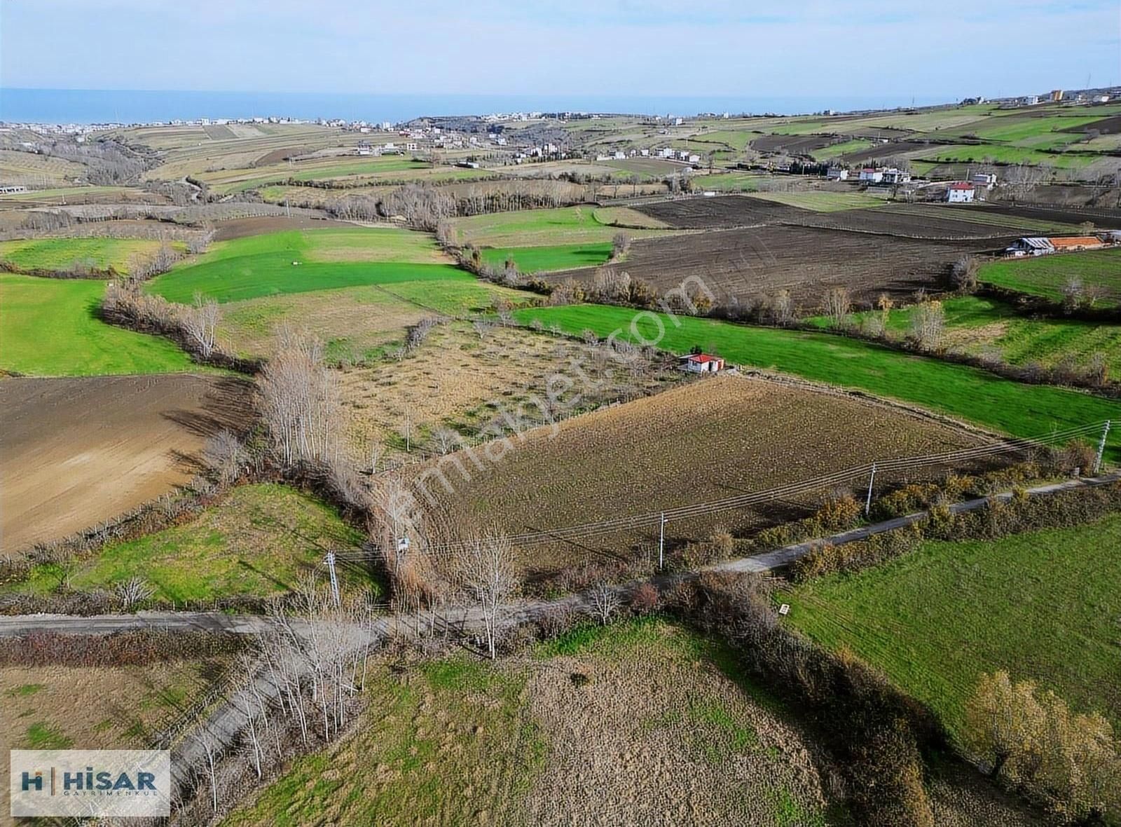 Hisar'dan Çatalçam Da Deniz Man. Yol Elktrik Ve Suyu Olan Tarla - Görsel 11