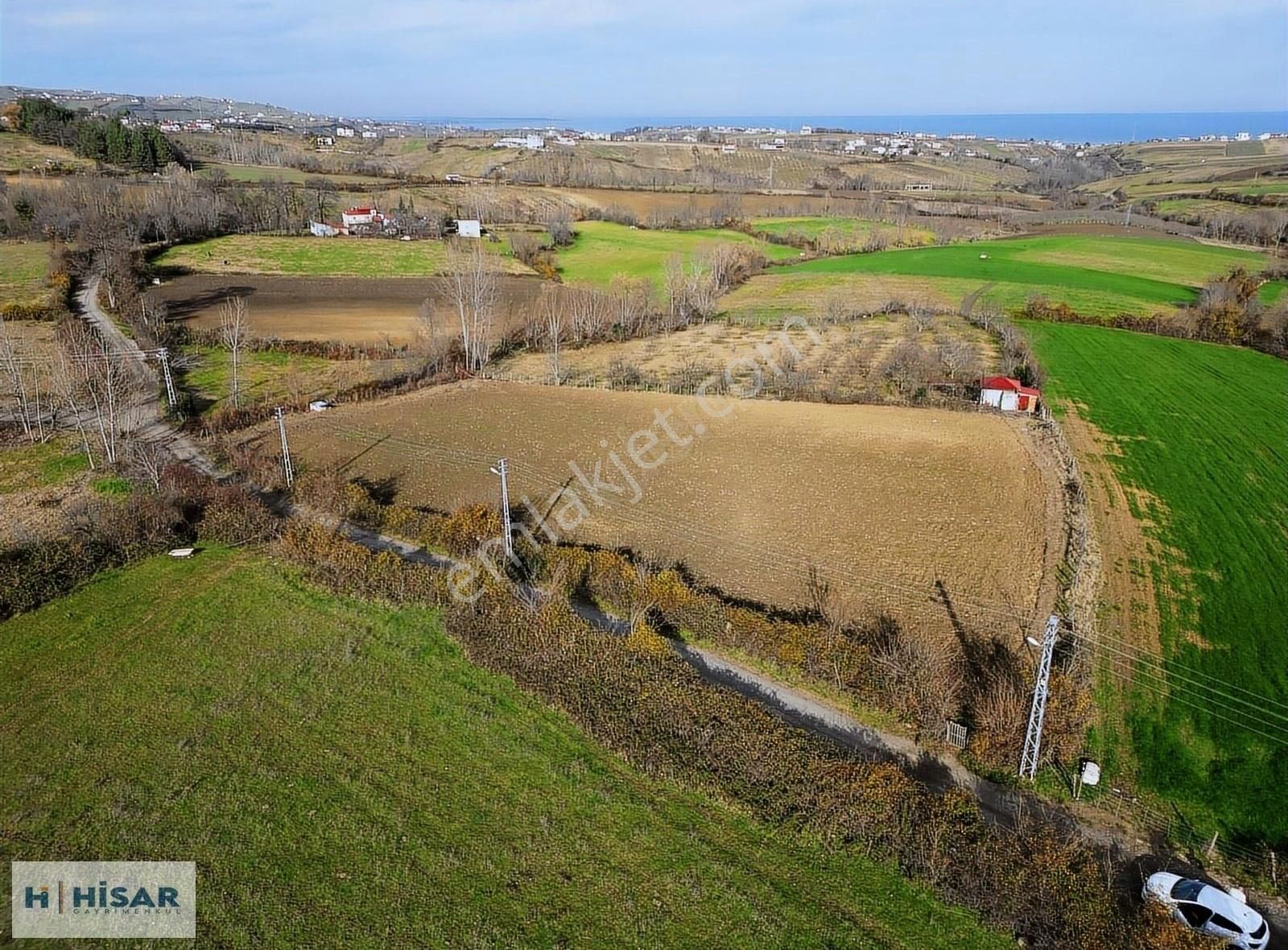 Hisar'dan Çatalçam Da Deniz Man. Yol Elktrik Ve Suyu Olan Tarla - Görsel 17