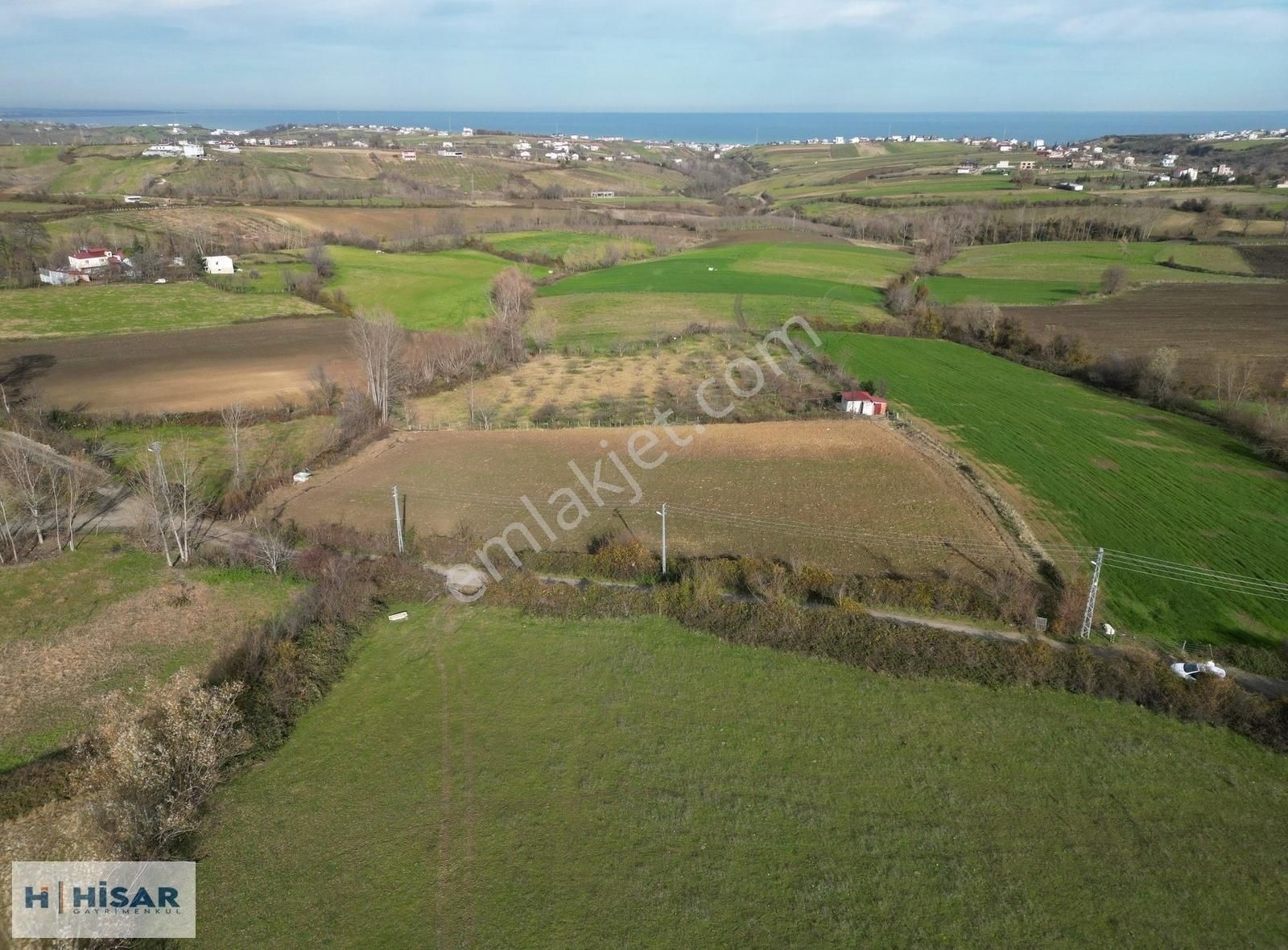 Hisar'dan Çatalçam Da Deniz Man. Yol Elktrik Ve Suyu Olan Tarla - Görsel 24