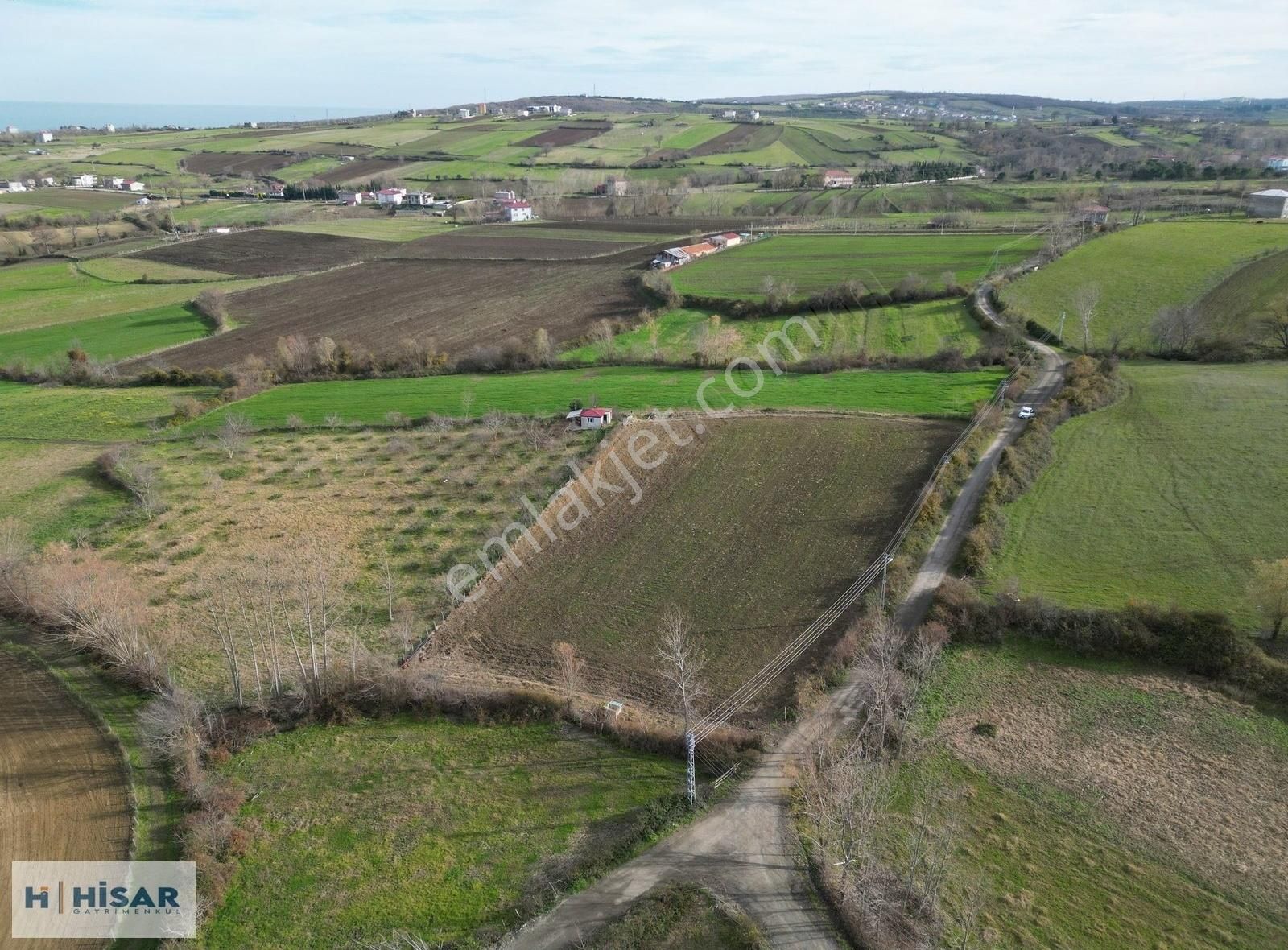 Hisar'dan Çatalçam Da Deniz Man. Yol Elktrik Ve Suyu Olan Tarla - Görsel 22