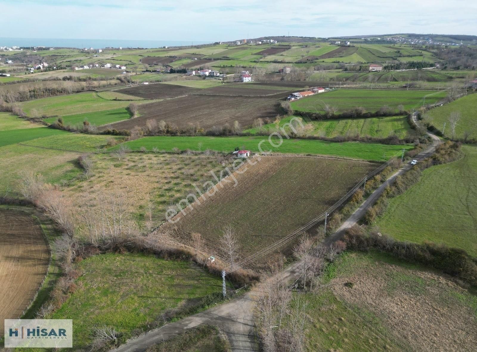Hisar'dan Çatalçam Da Deniz Man. Yol Elktrik Ve Suyu Olan Tarla - Görsel 16