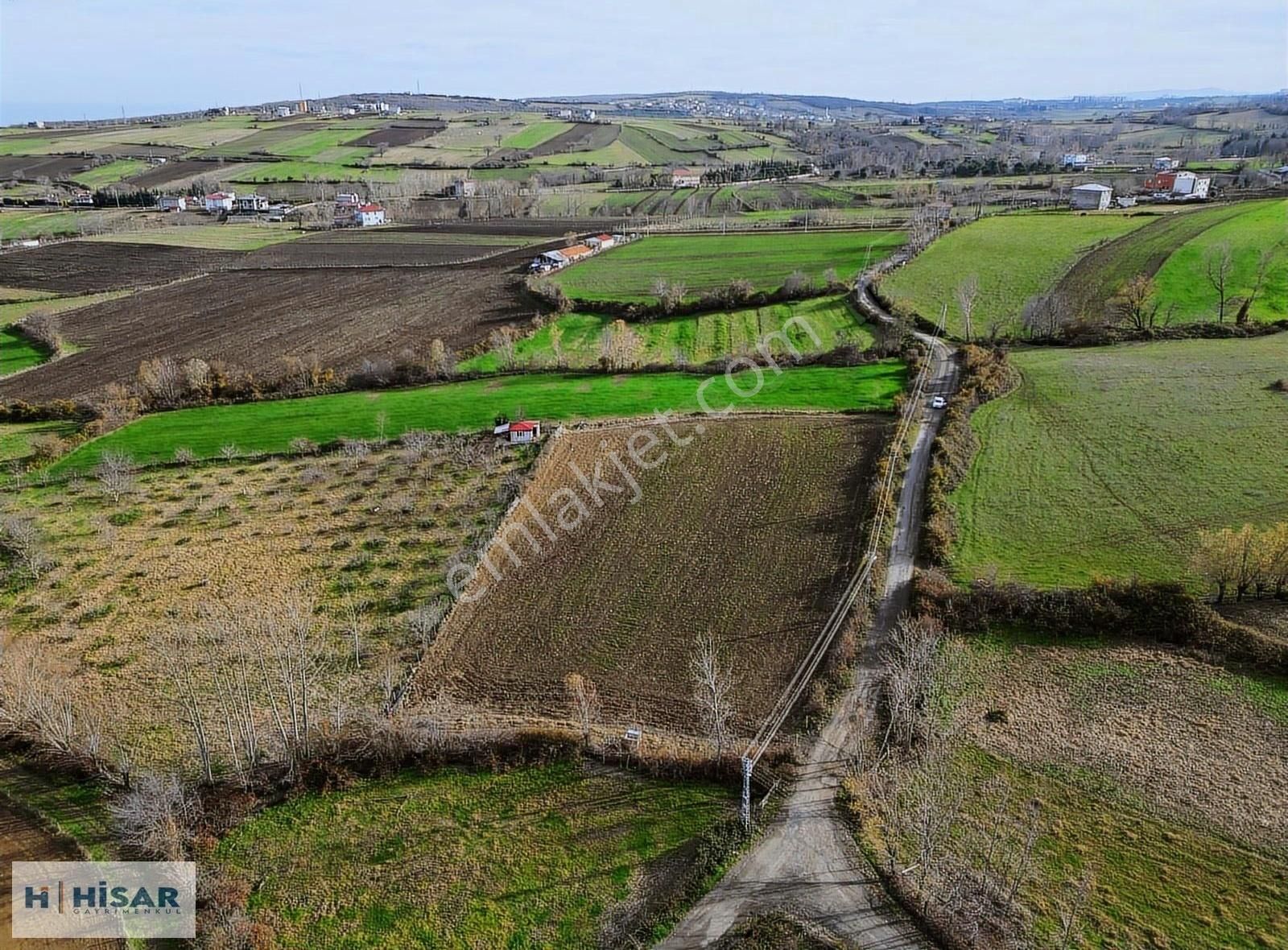 Hisar'dan Çatalçam Da Deniz Man. Yol Elktrik Ve Suyu Olan Tarla - Görsel 18