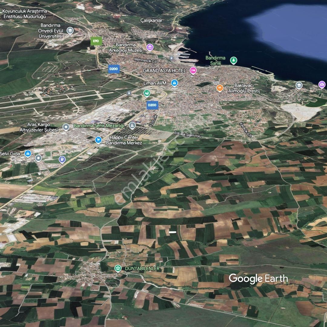 Bandırme Ömerlide Mükemmel Konumda Fırsat Tarla