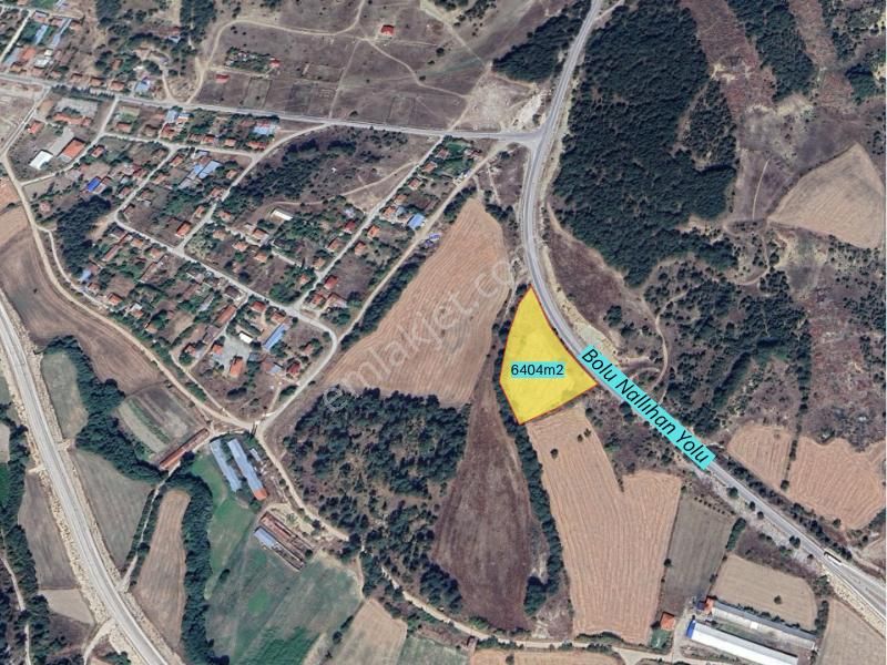 Bolu Nallıhan Yoluna Cephe 6404m2 Fırsat Yatırımlık Tarla