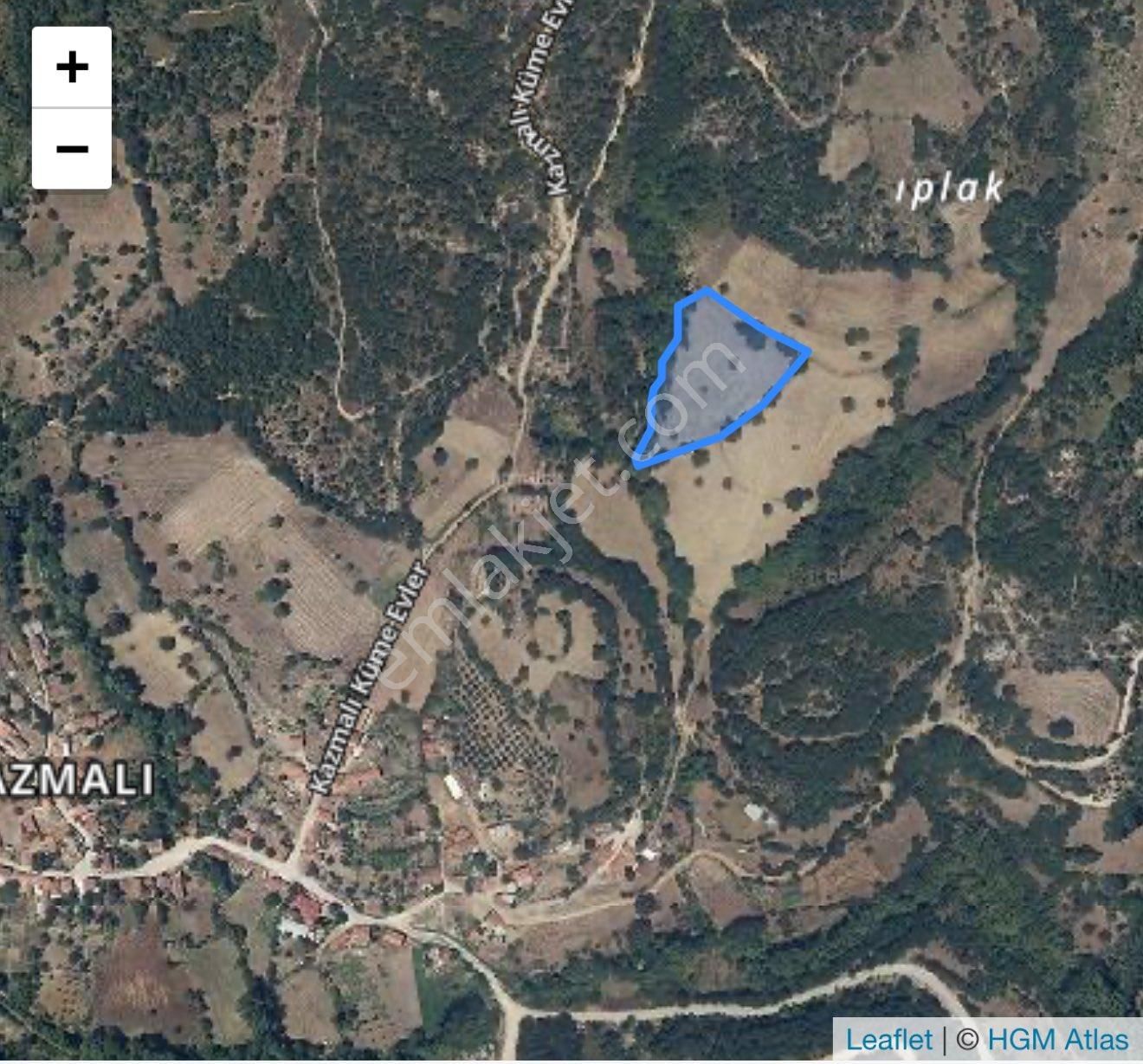 Sahibinden Çanakkale Biga Kazmalı'da Köye 300m 7200m2