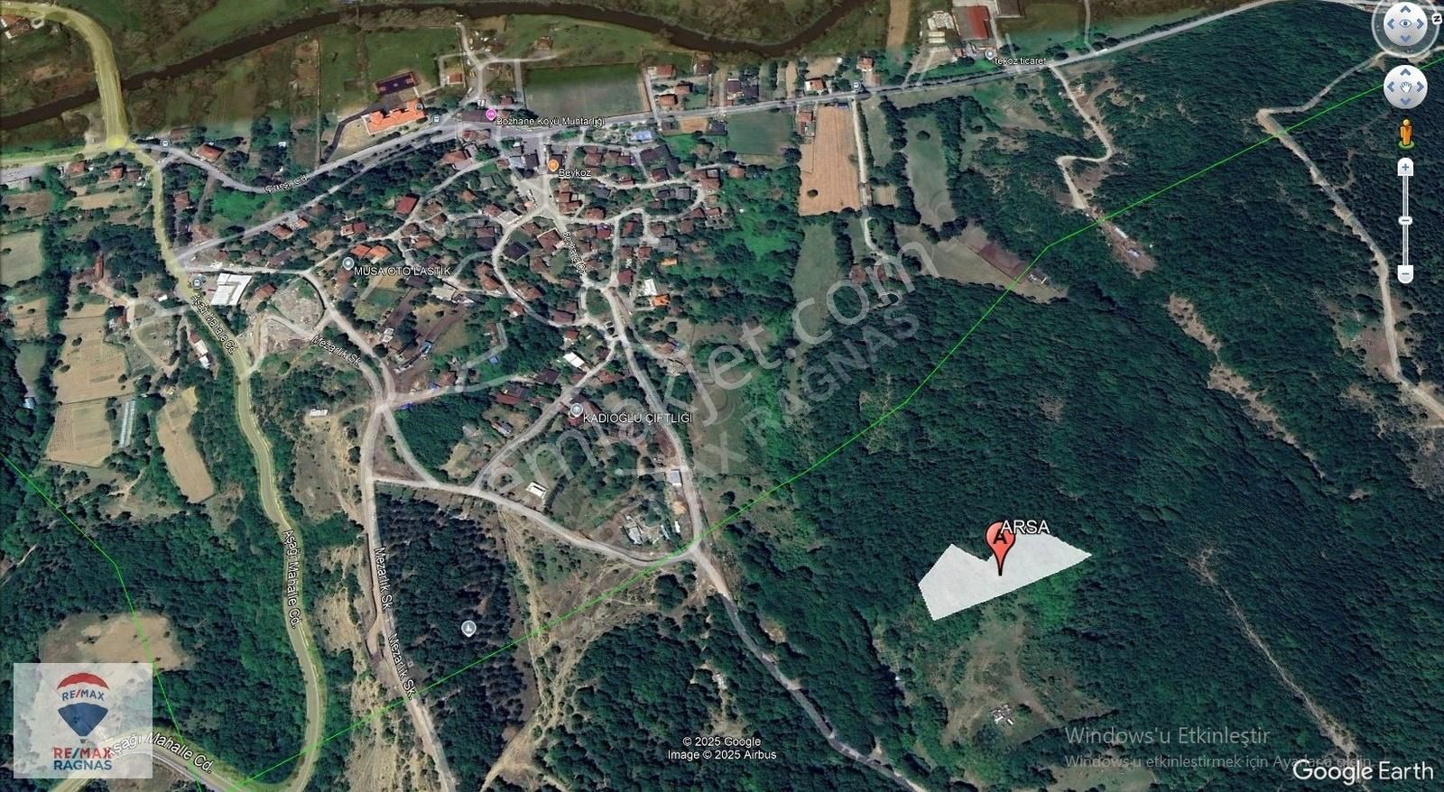 Beykoz Bozhane Mah. Ormana Cephe Satılık 2.744m2 Satılık Tarla