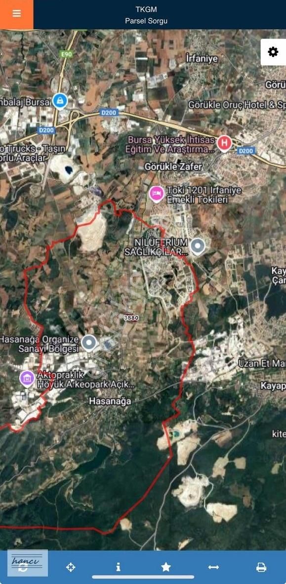 Hancı'dan Hasanağa Sanayi Planın İçinde Ana Asfalta Cephe Tarla - Görsel 10