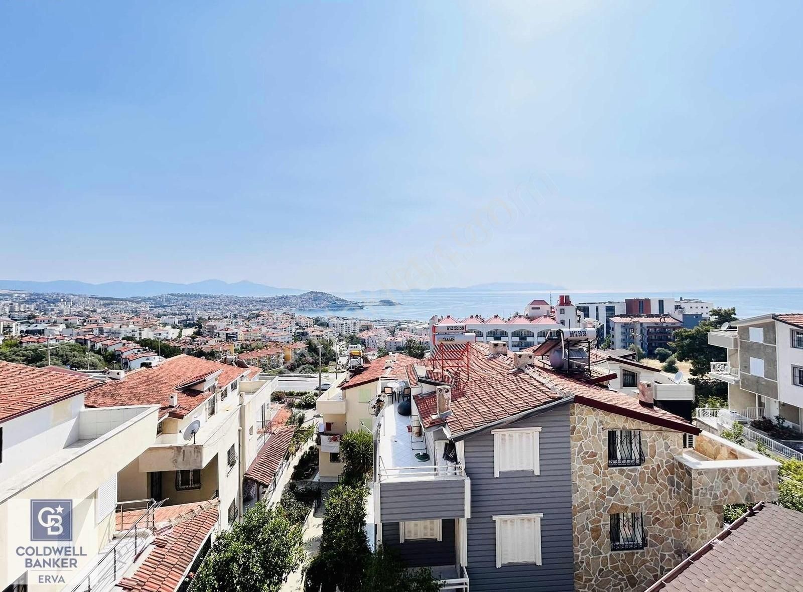 Kuşadası Bayraklıdede' De Full Deniz Manzaralı 4+1 Villa