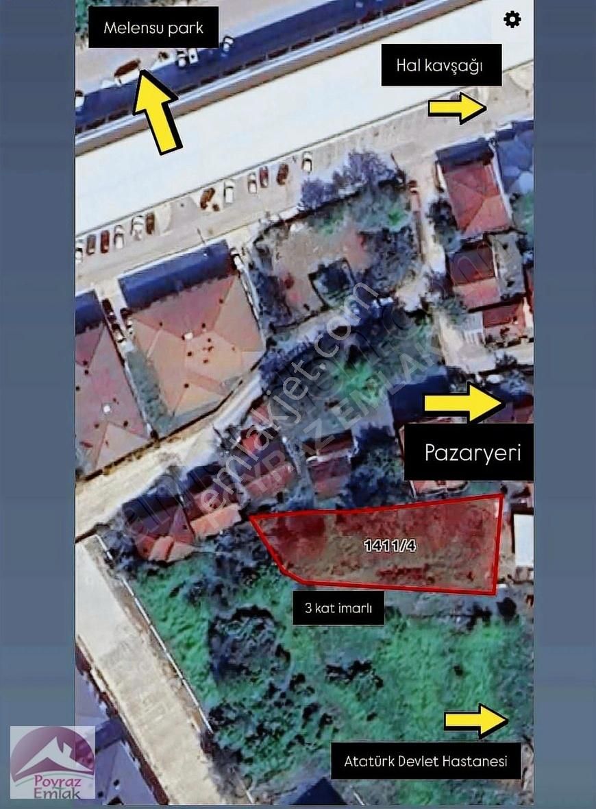 3 Kat İmarlı Yeni Pazar Yerine Çok Yakın Arsa