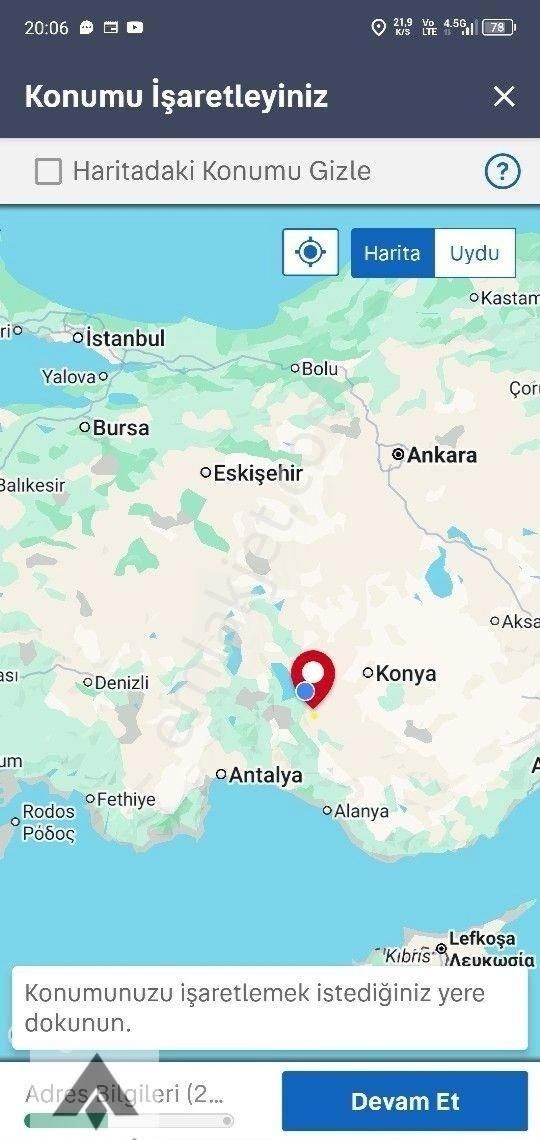 My Ekipdenkonya Seydişehir Saadetler Mahallesi Caddeye Cephe Beyşehir Yolu Toki Lerin Karşısı İmarlı - Görsel 8