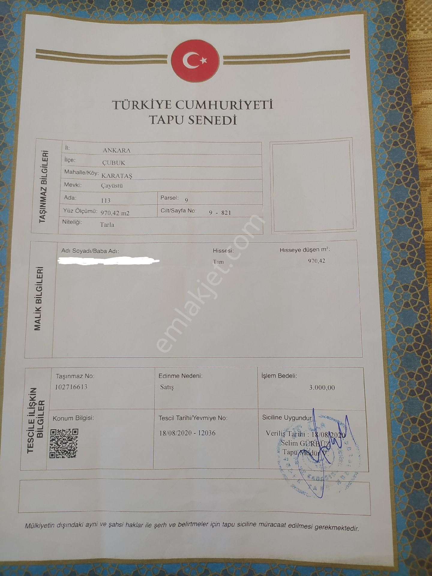 Tek Tapu Bahçe