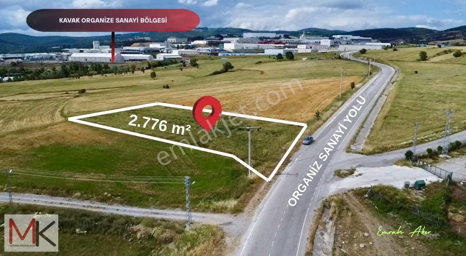 Satılık Ticari Tarla - Kavak Osb Yolu Üzerinde
