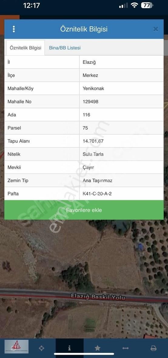 [frt]sütlücede Ana Yola Yakın Satılık Tarla