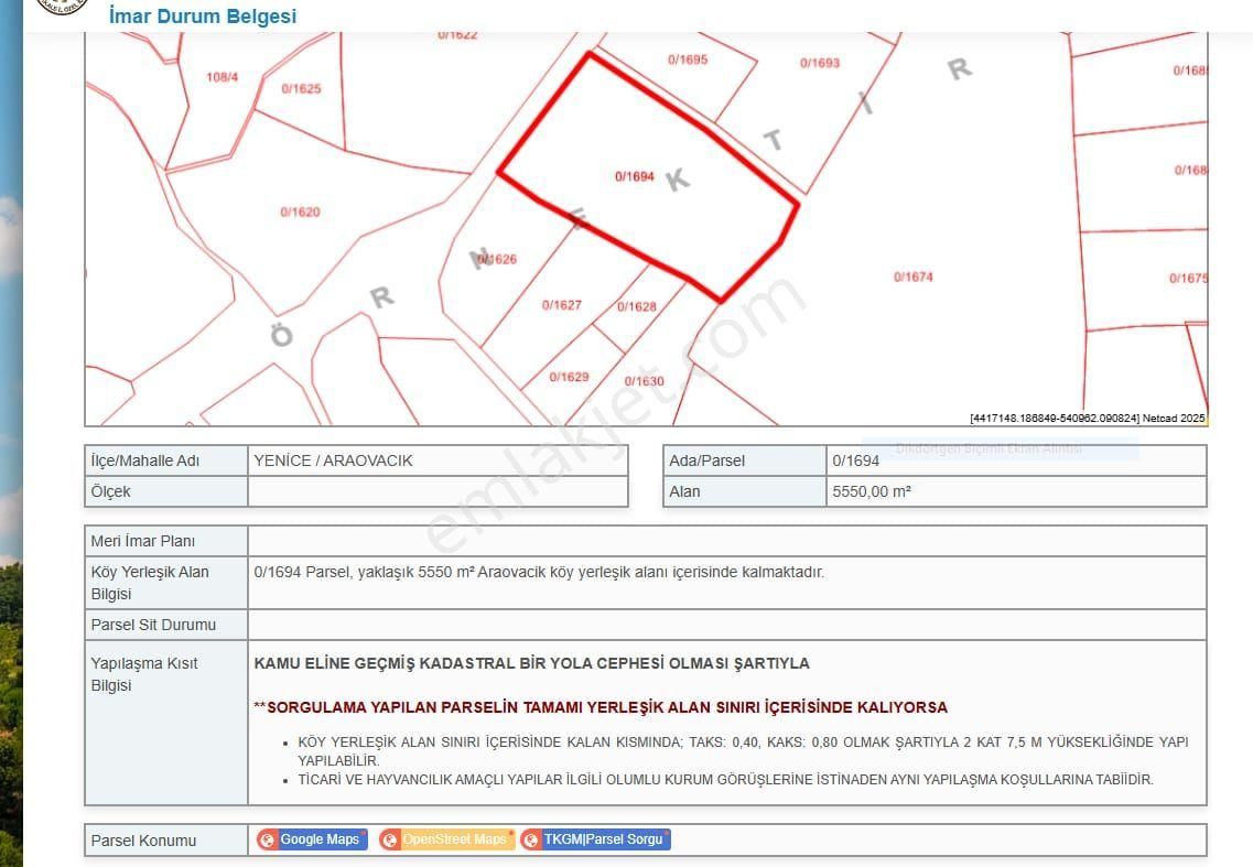 Araovacık Köyünde Gölet Suyu İle Sulanan Köy Yerleşik Alanı İçersinde Tarla