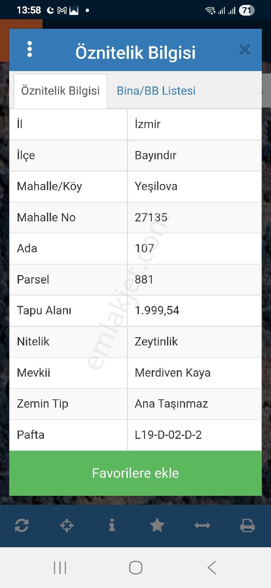 Tek Tapu 2 Dönüm Zeytinlik