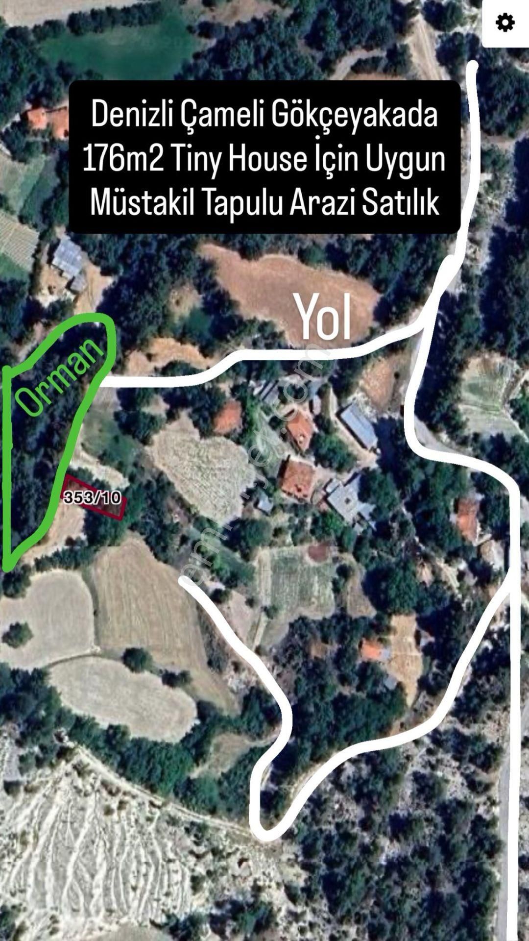 Çameli Gökçeyakada 176 M2 Müstakil Tapulu Arazi Satılık. - Görsel 3