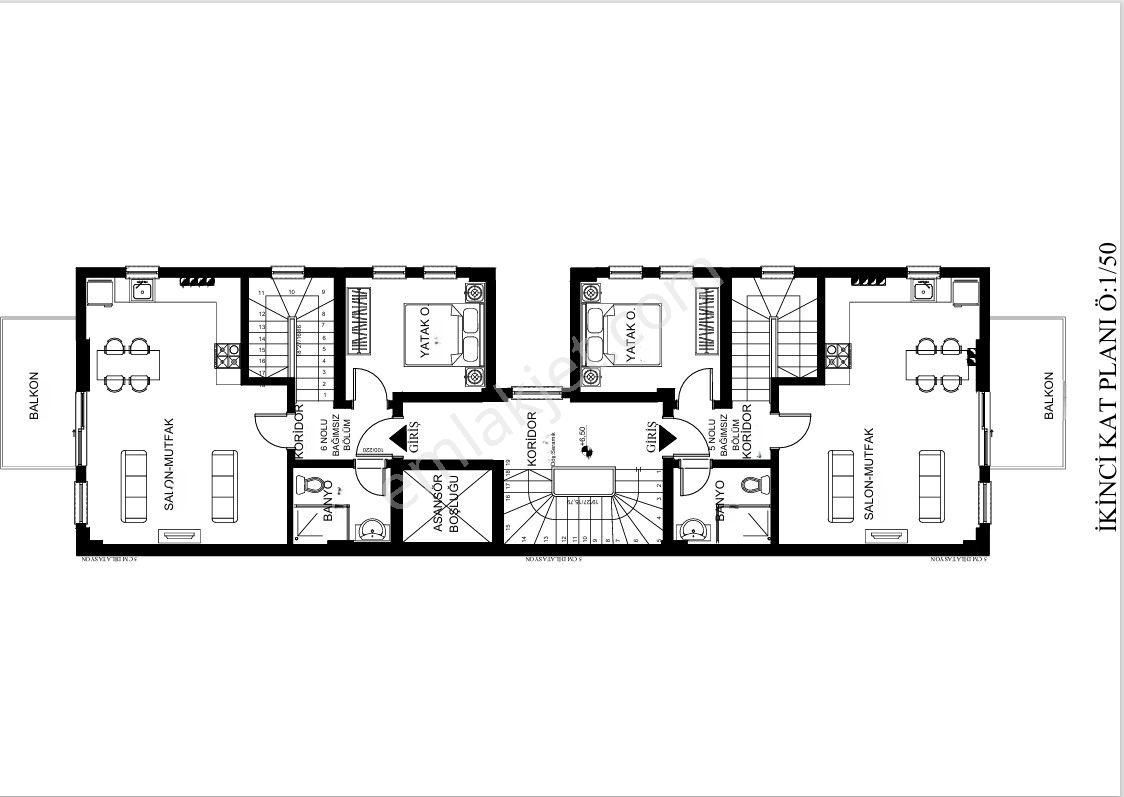 Goldhouse Dan Satılık Daire Projeden Pazaryerinde 2+1 Fırsat - Görsel 12