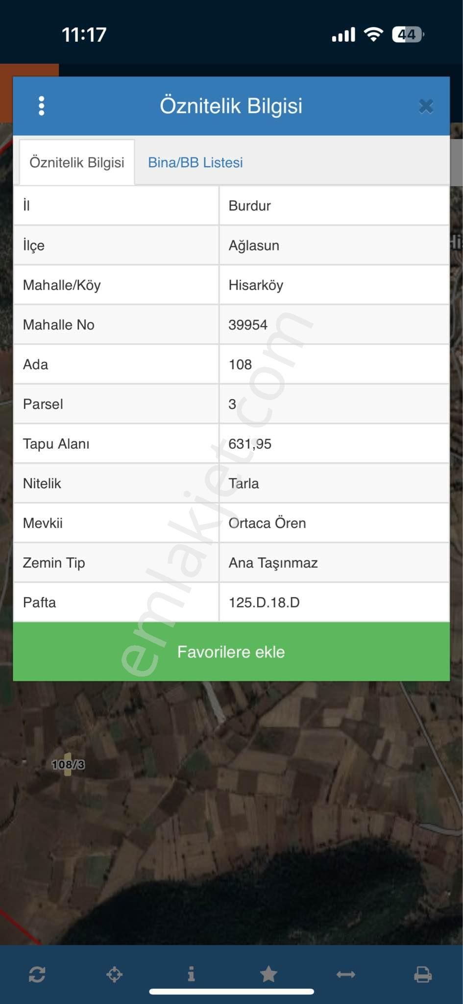 Burdur Ağlasun Hisarköy'de Kadastro Yolu Elektrik Suyu Olan Satılık 631 M2 Tarla - Görsel 17