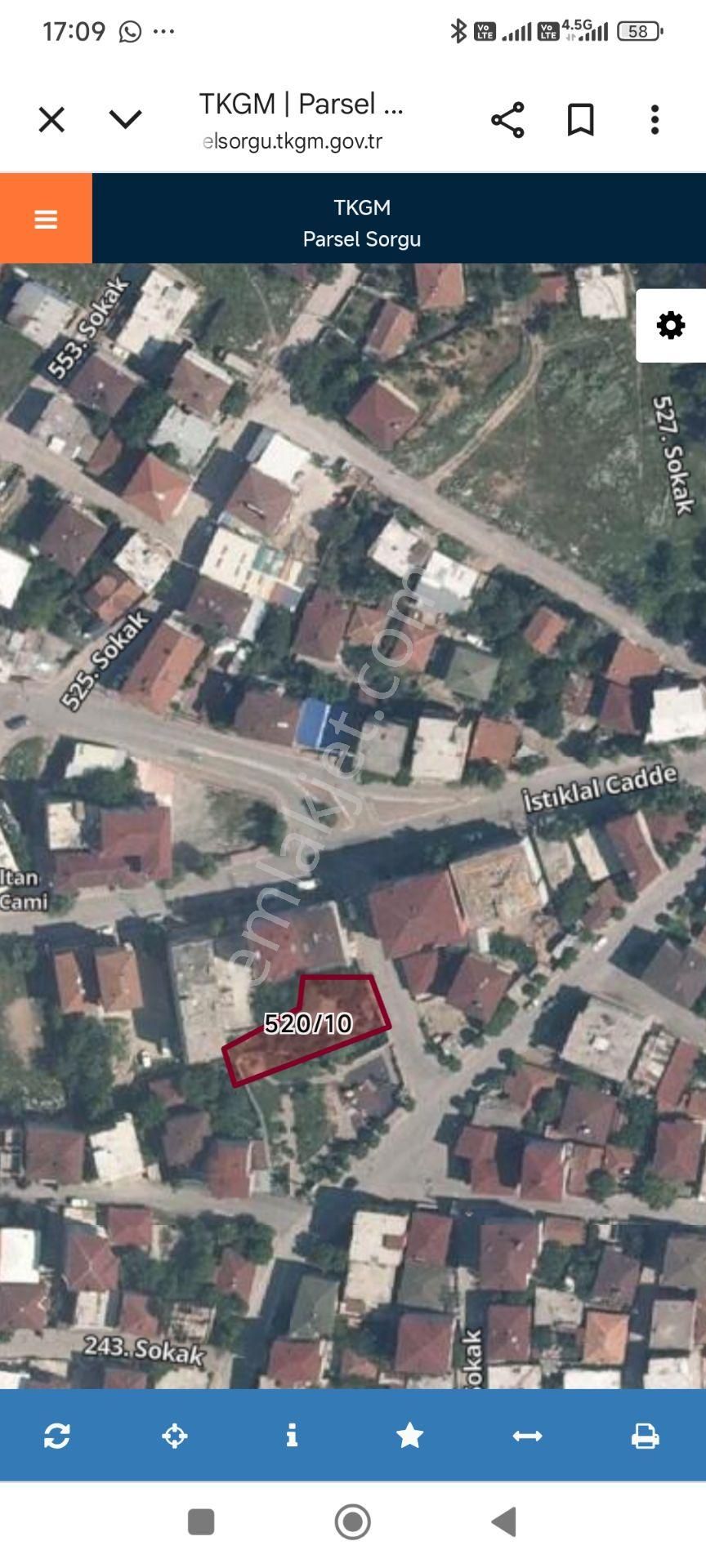 Sahibinden 546 M2 3 Kat İmarlı Arsa