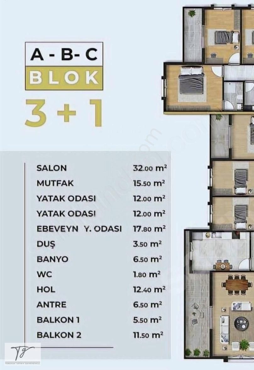 İlyas Nas'tan Site İçinde Fırsat 3+1 Daire
