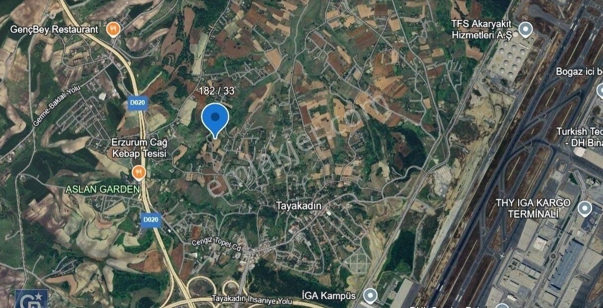 Arnavutköy Tayakadın'da, Havalimanına Sadece 2,5 Km. Satılık 6.160 M2 Tarla - Görsel 3