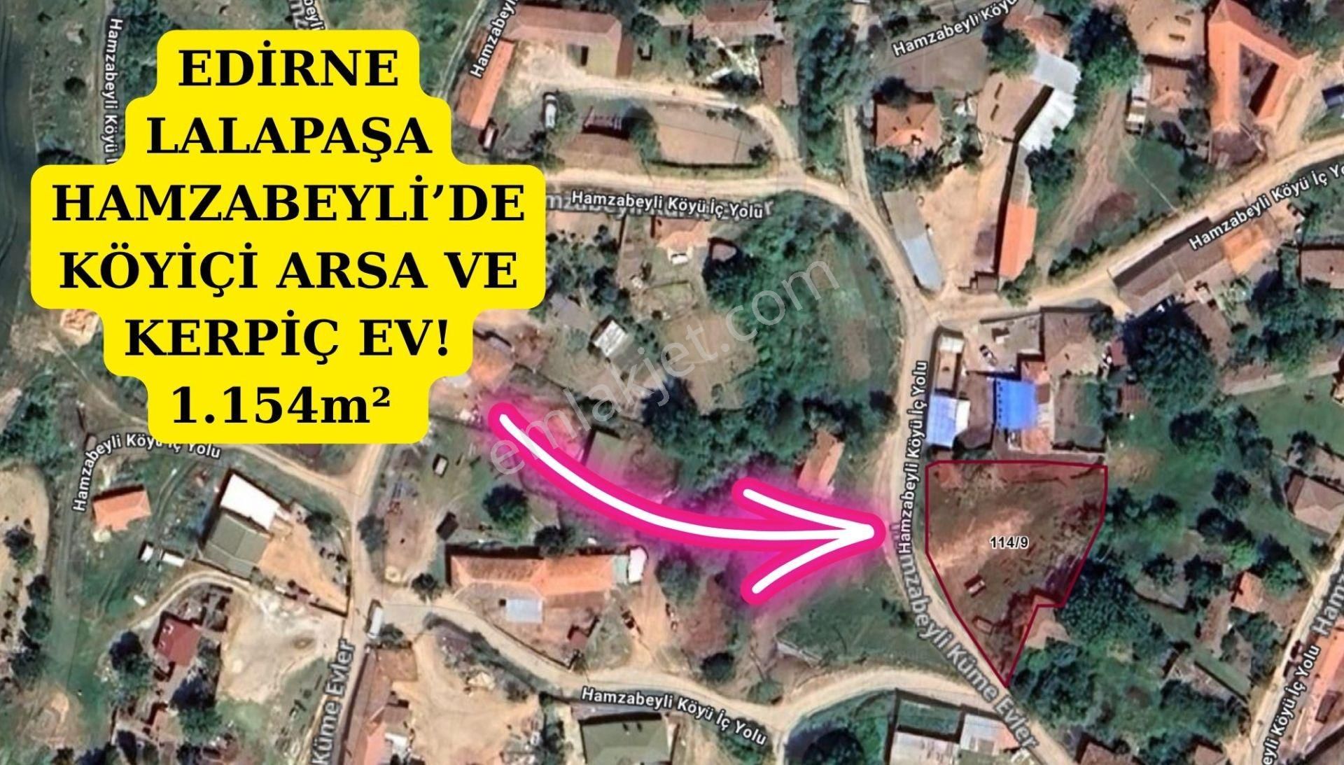 Edirne Hamzabeylide Köyiçi Arsa 1.154 M2