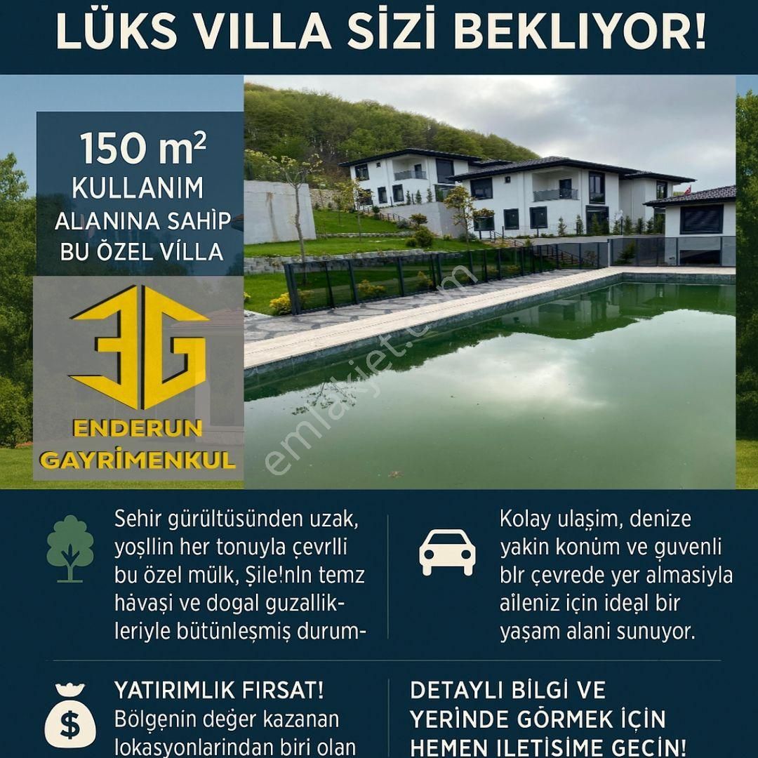 İstanbul Şile Yeniköy De Satilik Lux Bol Oksijenli Villa
