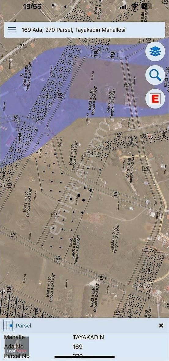 Realkent'den Satılık Tayakadında 500 Metre İmarlı Arsa