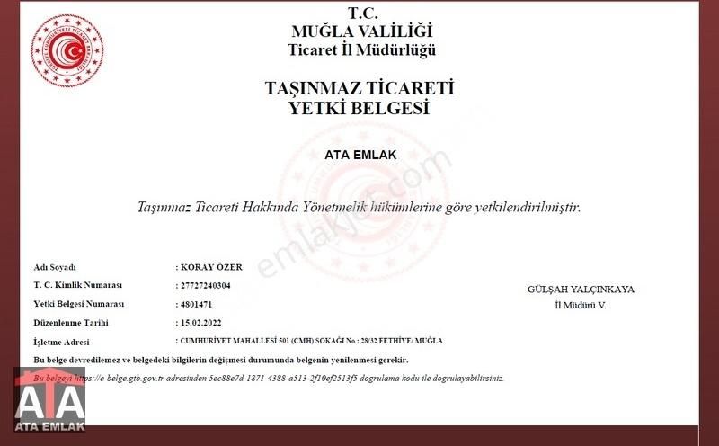 Fethiye Nif'te İmarlı 1.525 M2 İmarlı Arsa - Görsel 2