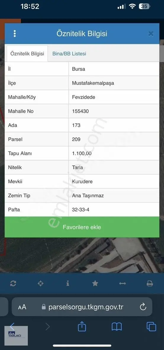 Fevzidede'de 1100m2 Satılık Tarla - Görsel 5