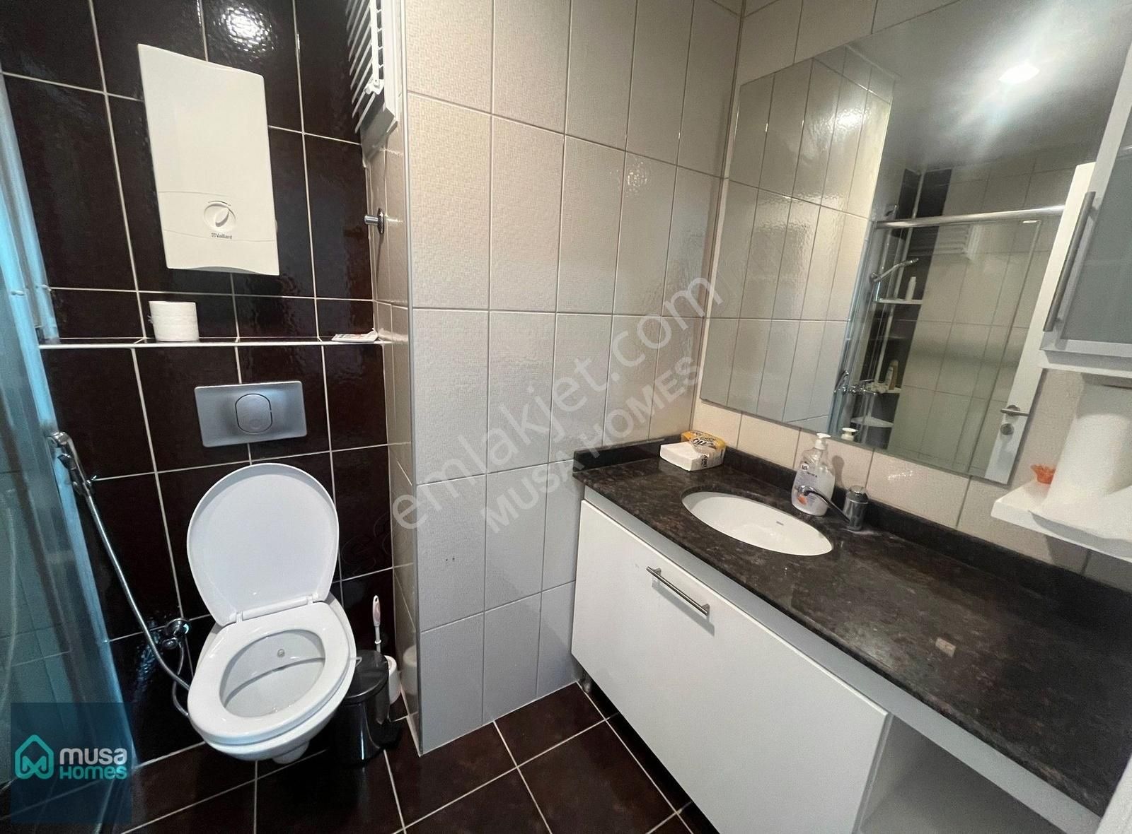 Alanya Cikcillide Full Eşyalı 1+1 Geniş Balkon Ve Manzaralı Yaşam Alanı - Görsel 11