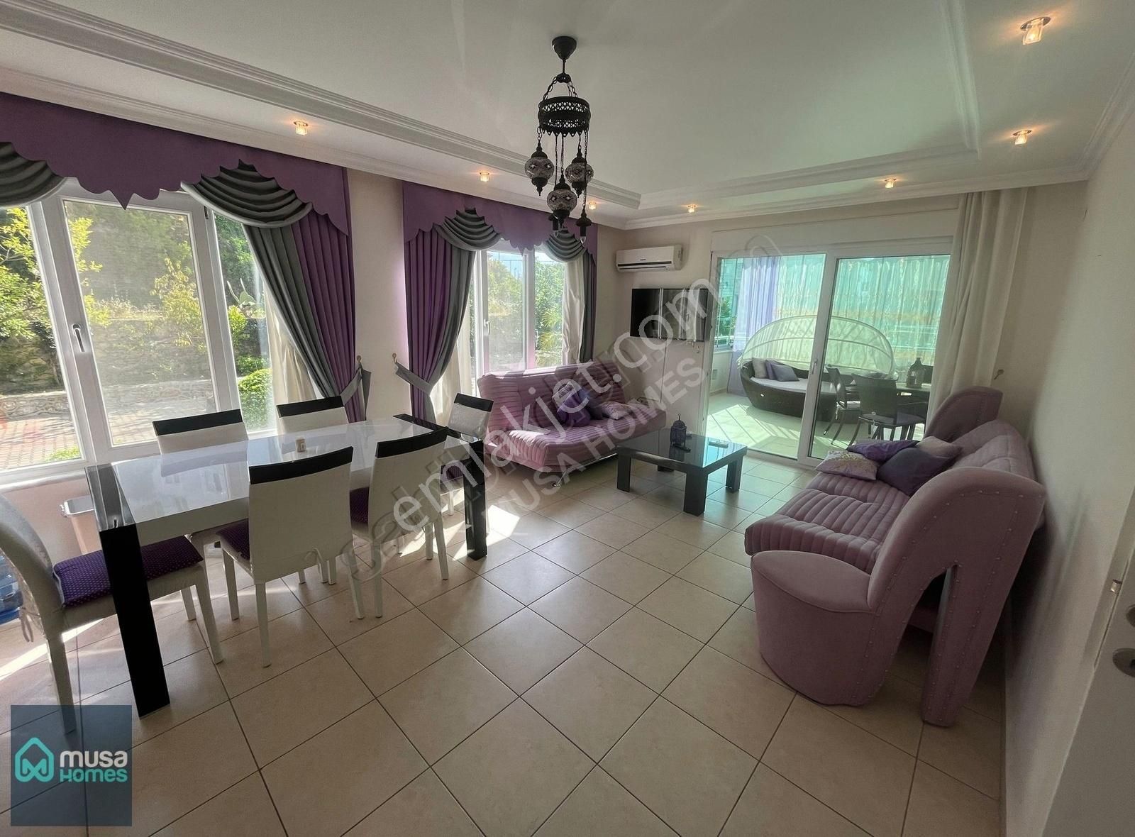 Alanya Cikcillide Full Eşyalı 1+1 Geniş Balkon Ve Manzaralı Yaşam Alanı - Görsel 8