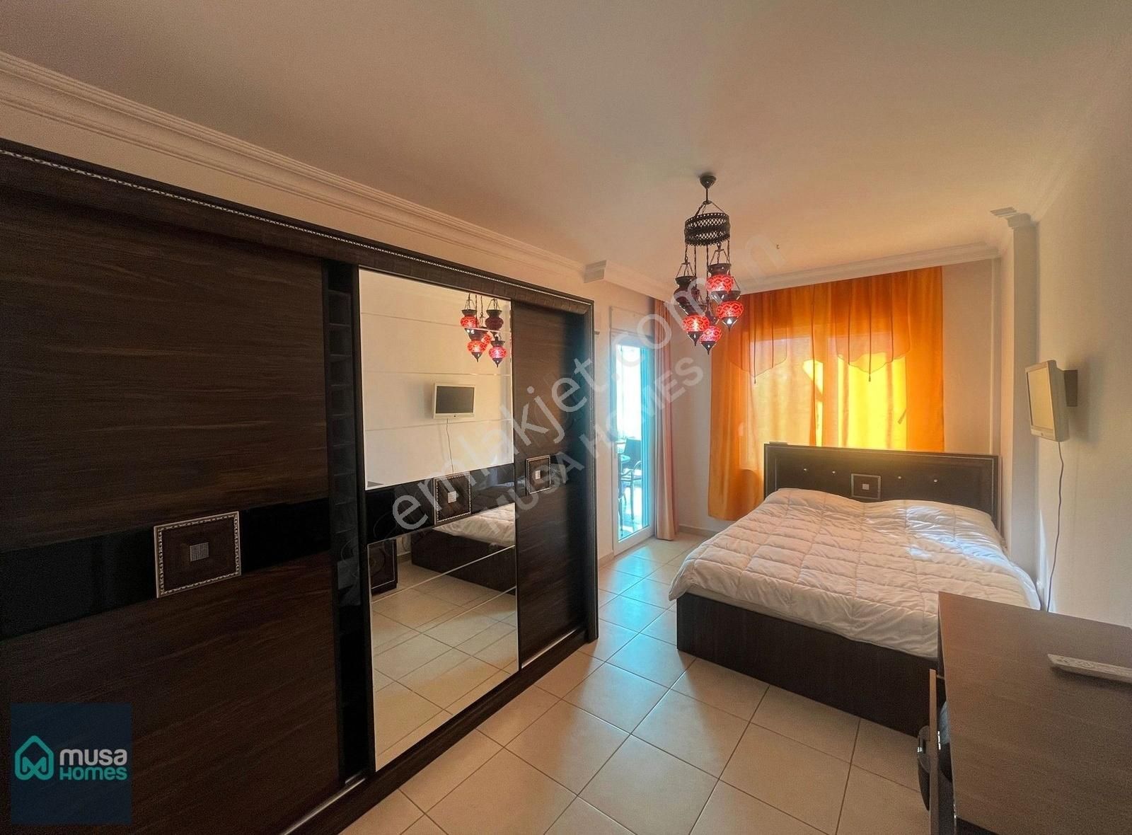 Alanya Cikcillide Full Eşyalı 1+1 Geniş Balkon Ve Manzaralı Yaşam Alanı - Görsel 6
