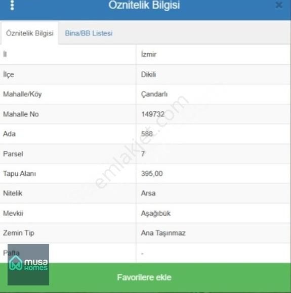 İzmir Çandarlıda Ruhsatlı 2 Kat Projeli 395 M² Arsa - Görsel 16