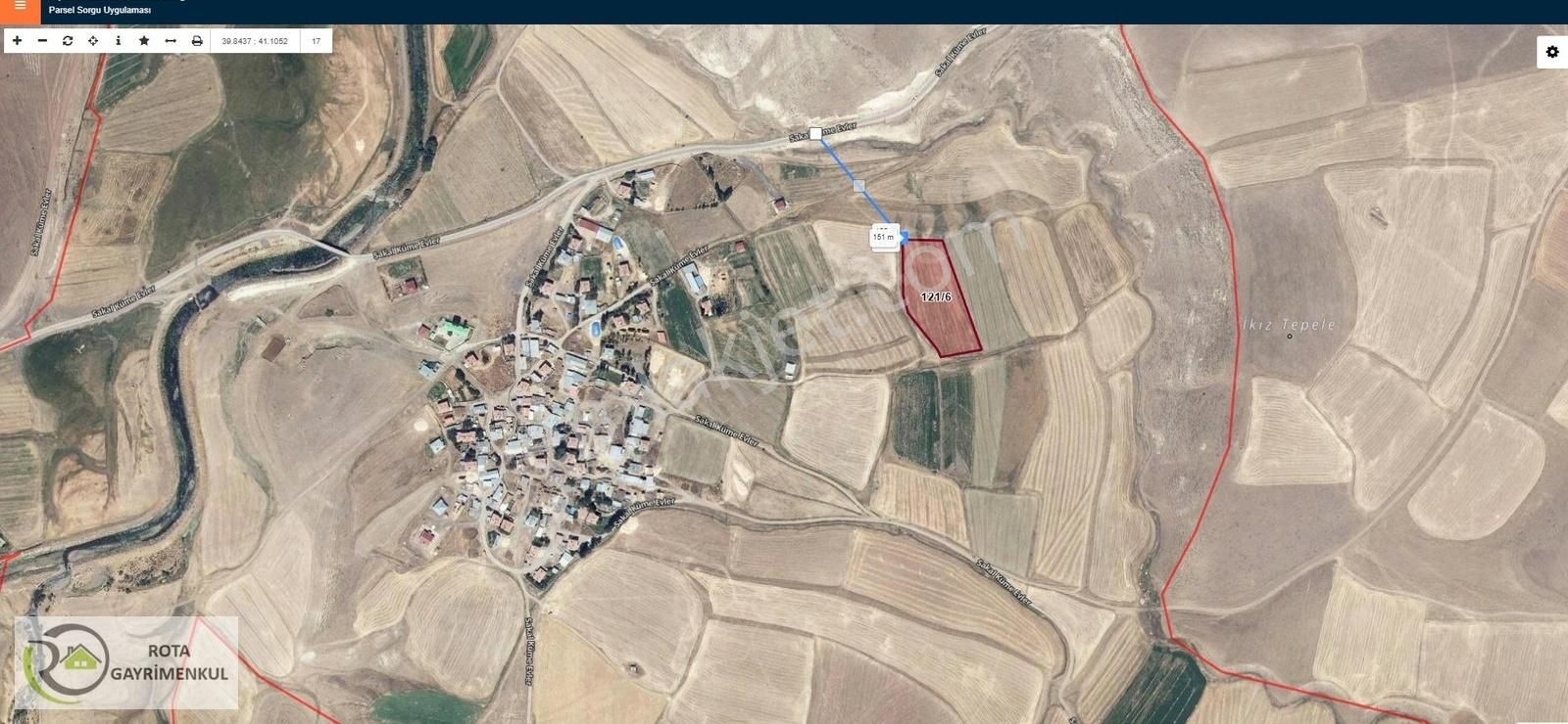 Rota Gm'den Sakalıkesik Köyü Yanında Satılık Tek Tapulu Tarla
