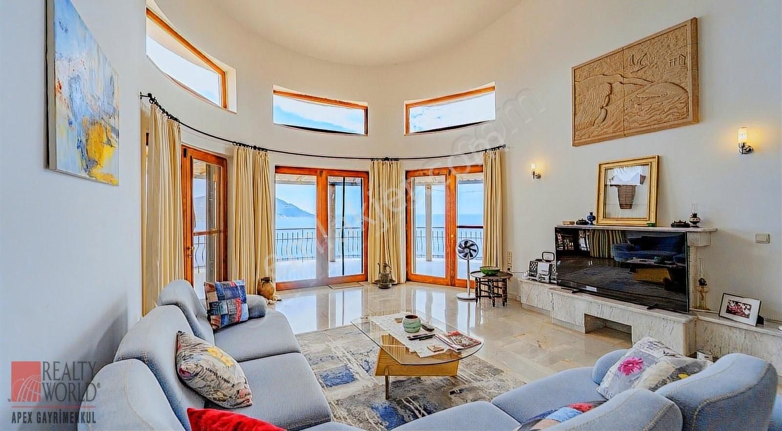 Kaş Yarımada Meis Manzaralı Müstakil Havuzlu Triplex Villa - Görsel 15