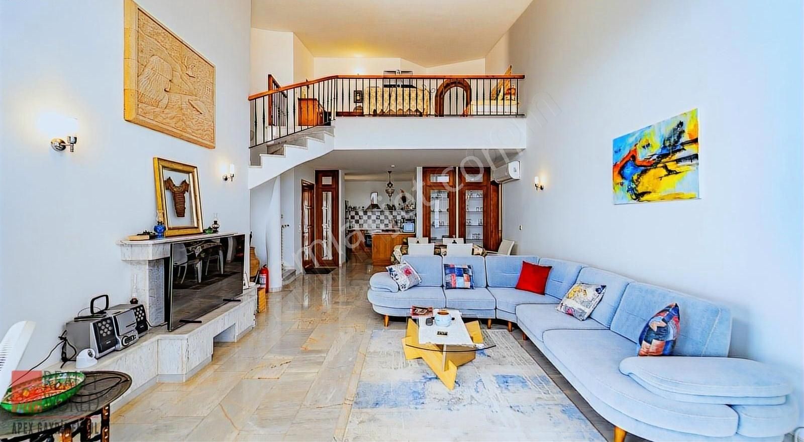 Kaş Yarımada Meis Manzaralı Müstakil Havuzlu Triplex Villa - Görsel 23