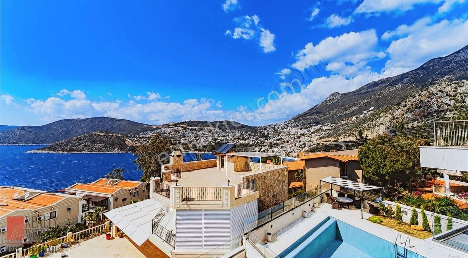 Kalkan Kışla Mevki Manzaralı Lüx İskanlı İkiz Villa Fırsatı - Görsel 3