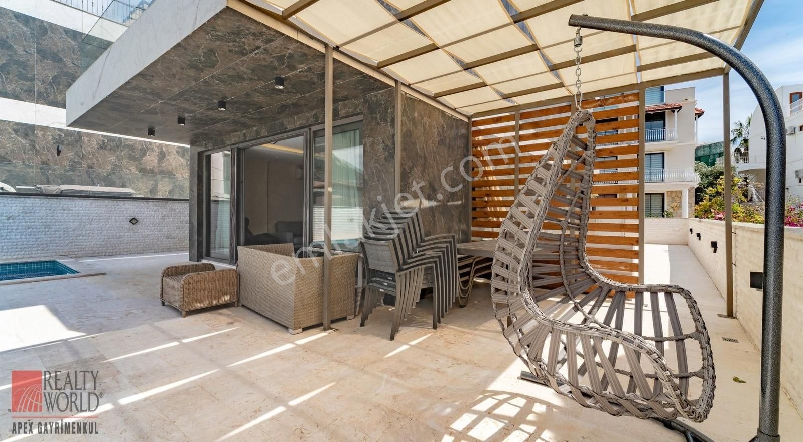 Kalkan Kışla Mevki Manzaralı Lüx İskanlı İkiz Villa Fırsatı - Görsel 5