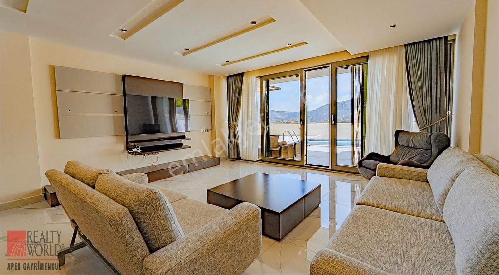 Kalkan Kışla'da Deniz Manzaralı, Ultra Lüks Donanımlı Villa - Görsel 12