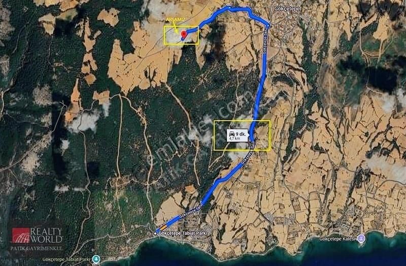 Saroz Körfezi Gökçetepe'de Hobi Bahçelik Satılık 6508m2 Arazi