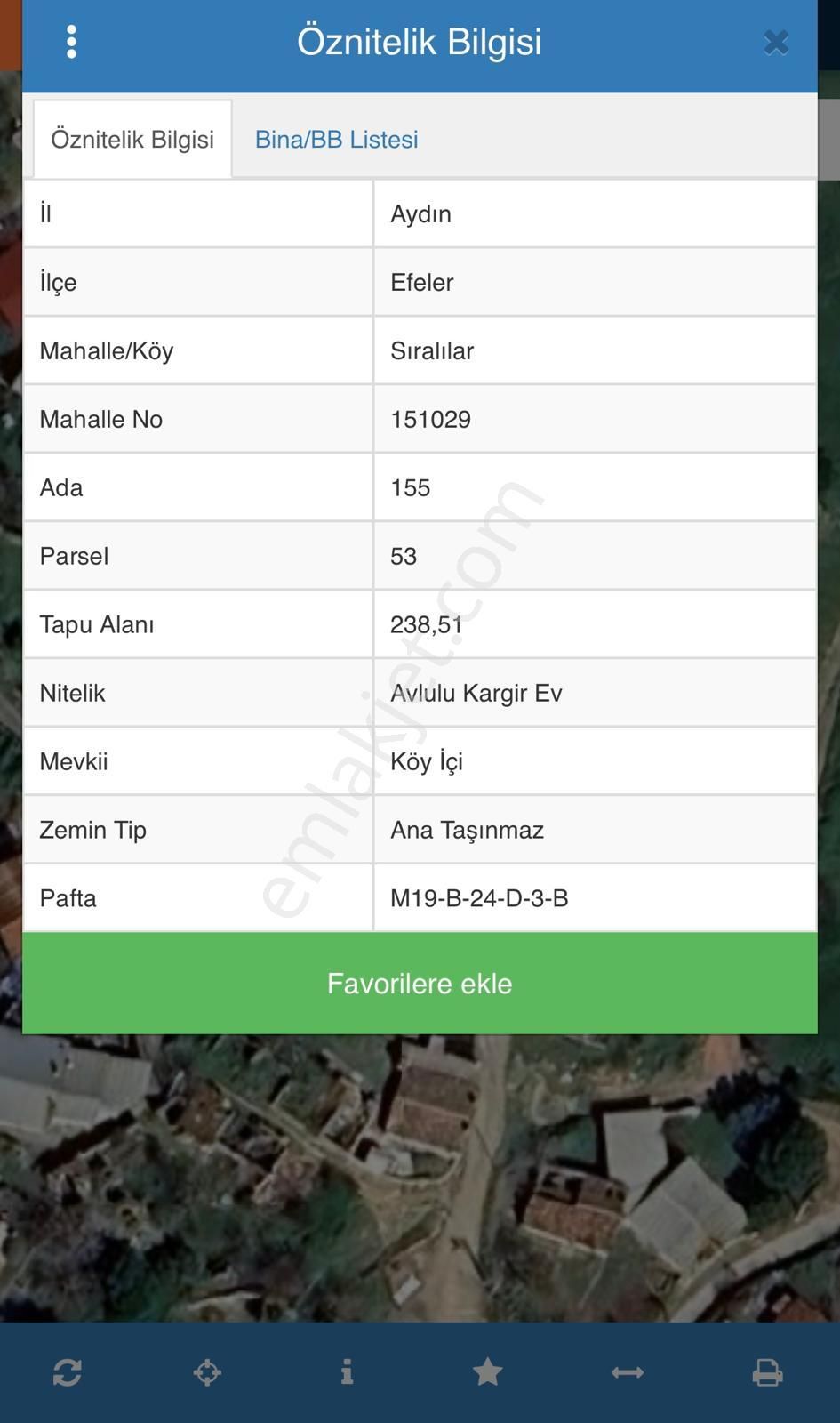 Aydın Efeler Sıralılar Mahallesinde İmarlı Arsa