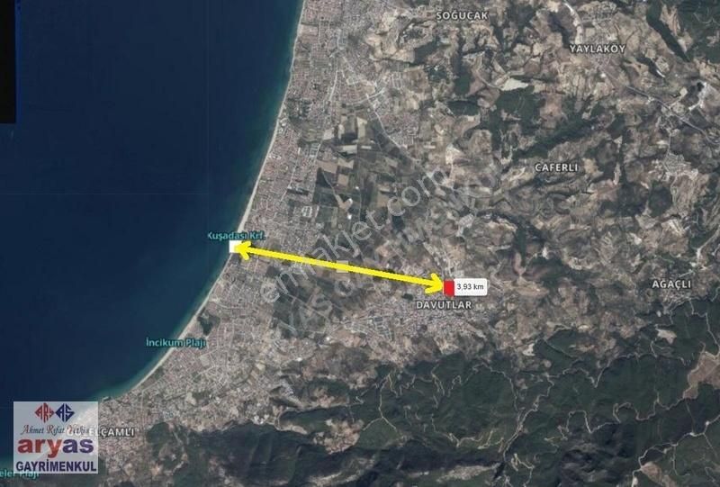 Kuşadası Davutlarda Deniz Manzaralı 6 Villalık Parseller