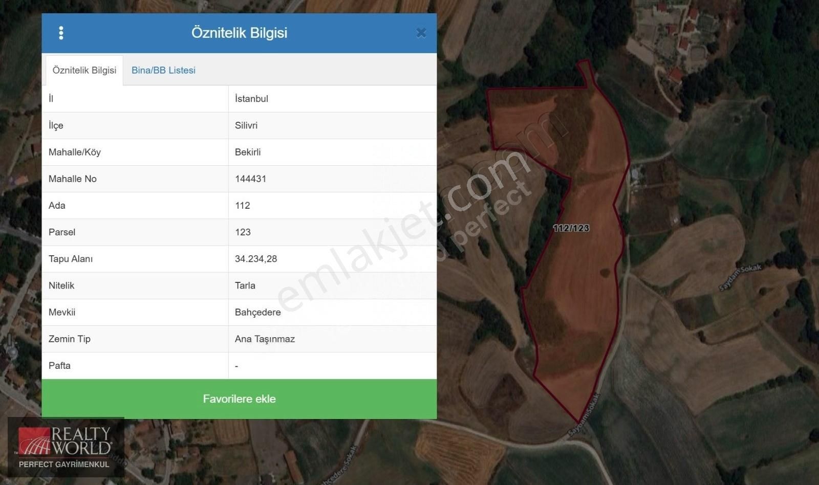 Silivri/bekirli/112 Ada/123 Parsel 1300 M2 Satılık Hisseli Tarla - Görsel 5