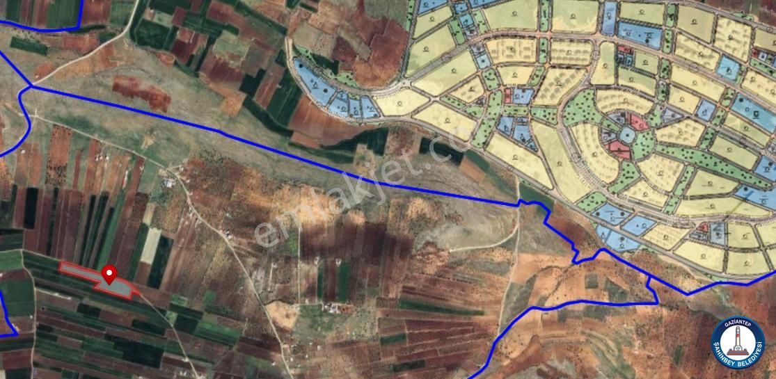 Güneyşehir İmar Alanına Yakın, Muhacirosman - Şahinbey 'de Satılık Arazi.