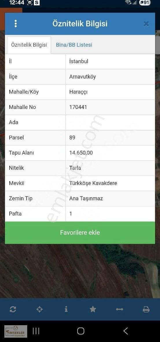 Yatırımın Gözdesi Arnavutköy Satılık Tarla