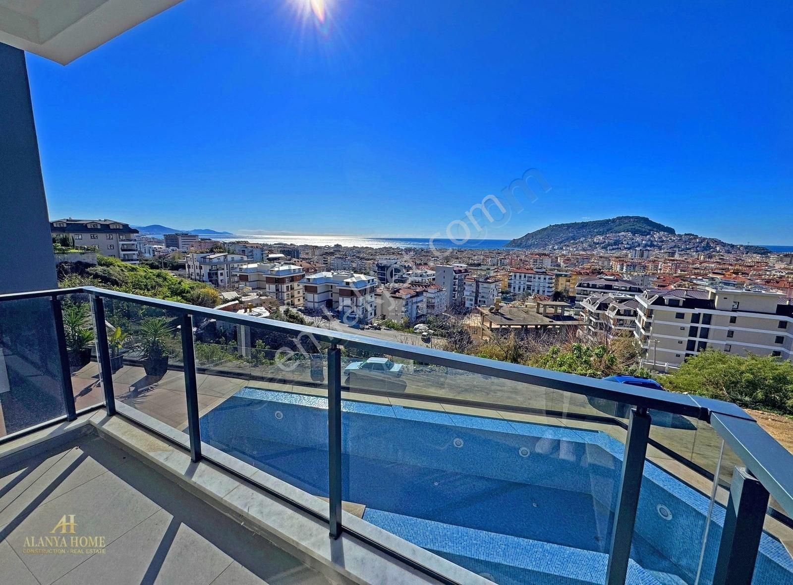 Alanya Hasbahçe Demir Home 2+1 Ters Dublex Lüx Eşyalı Manzaralı