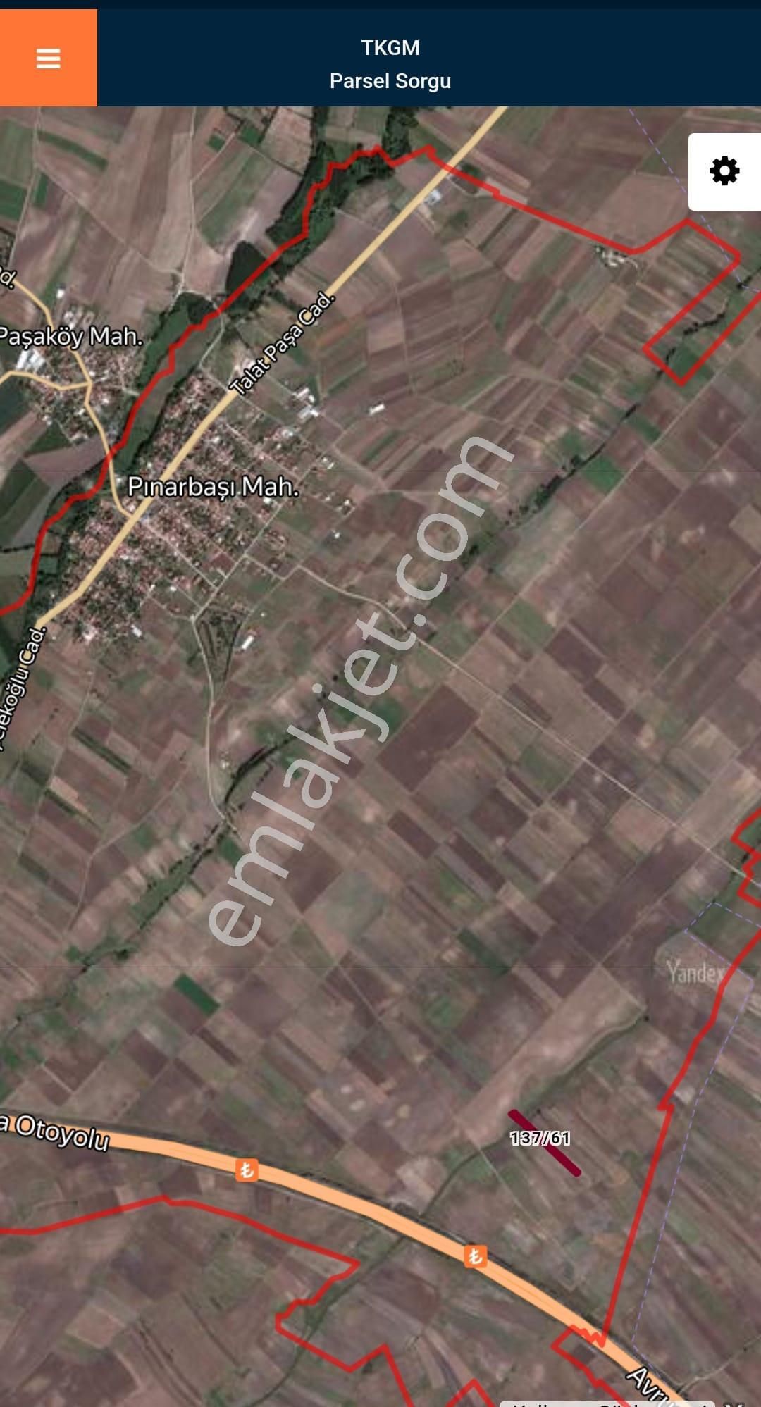 Tekirdağ Ergene Pınarbaşı Satılık 317 M² Tarla